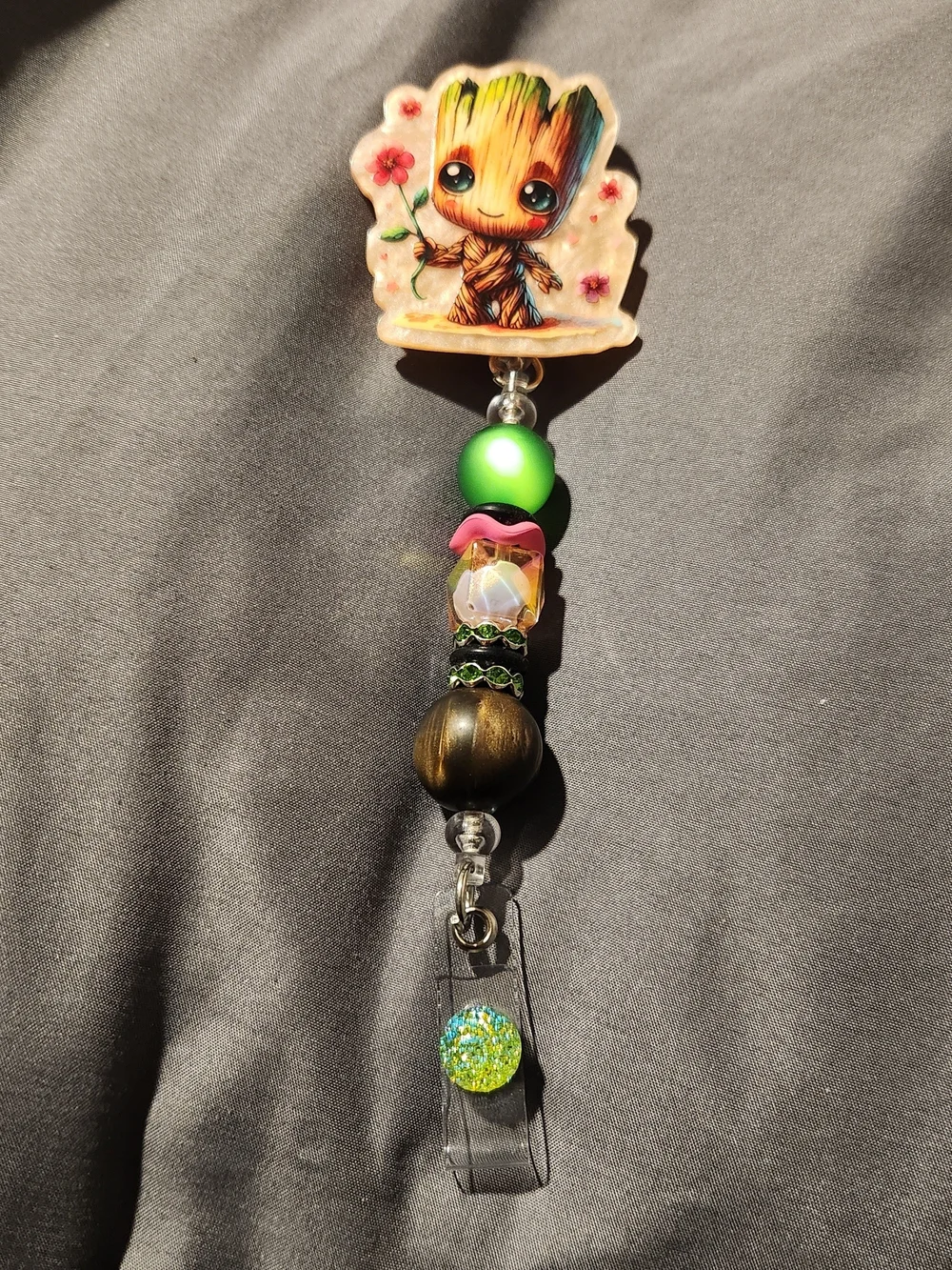Beaded Badge Reels - Hello Kitty, Groot, Keroppi & More $14 Each